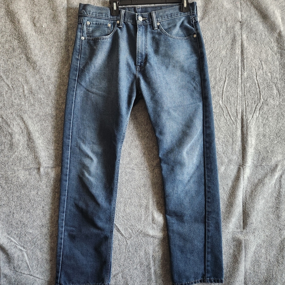 Levi's 505 Jeans Men's 33x32 (34×31) Blue Denim Regular Fit Straight Work Travel